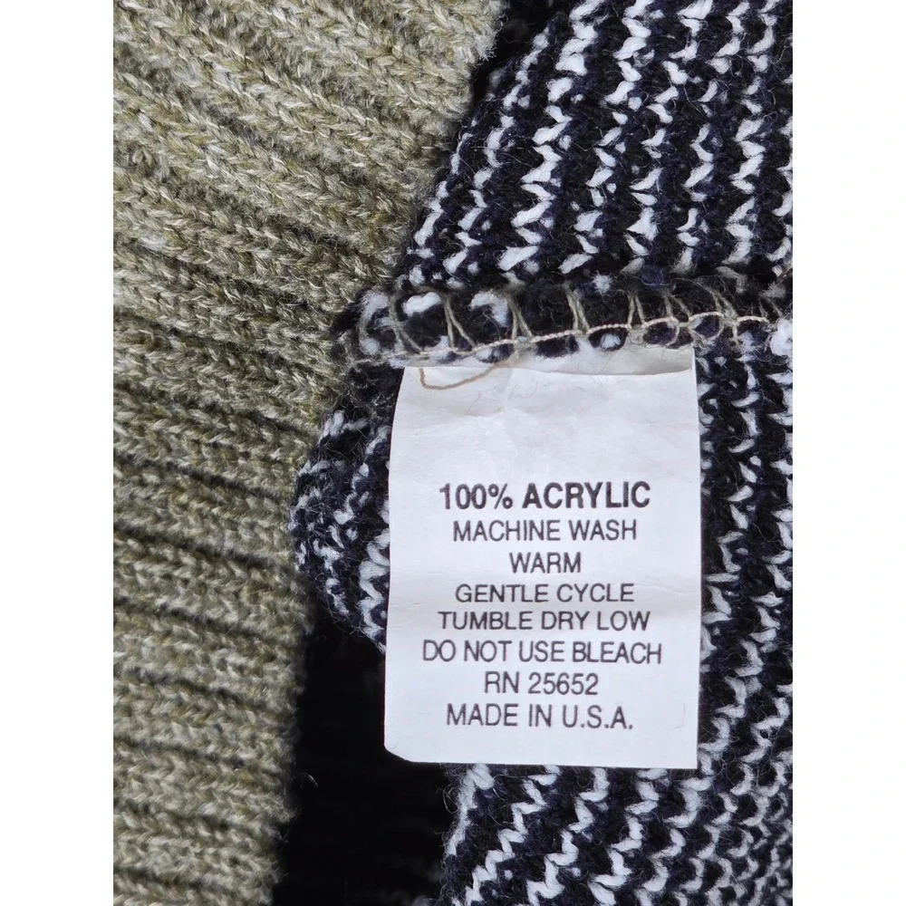 Protege‎ Collection Vintage 90s Geometric Block Knit Sweater Mens XL Made in USA